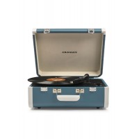 Crosley CR6252A-TU Portfolio Portable Bluetooth Turntable Turquoise/White
